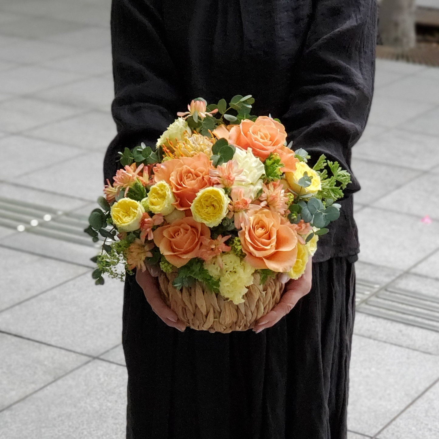 アレンジメントLL オレンジ・イエロー