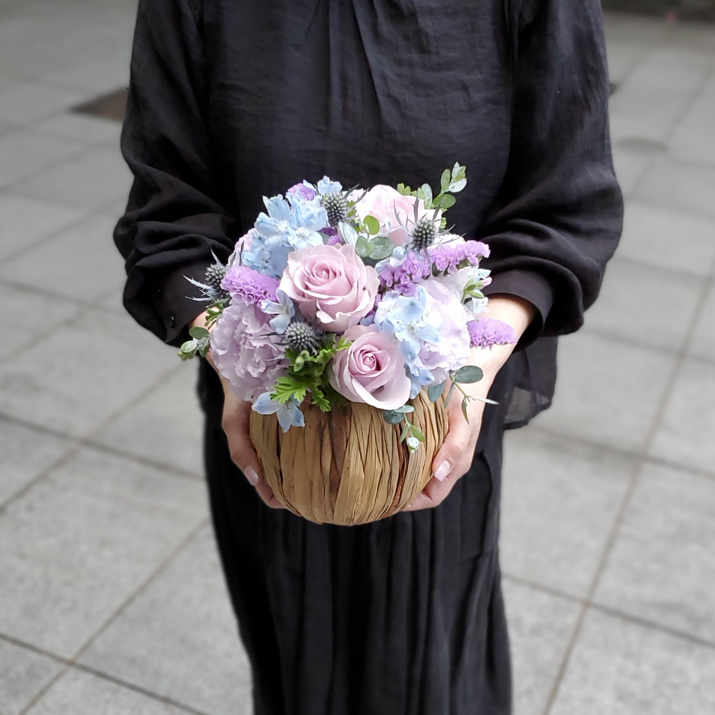 アレンジメントL ブルー・パープル