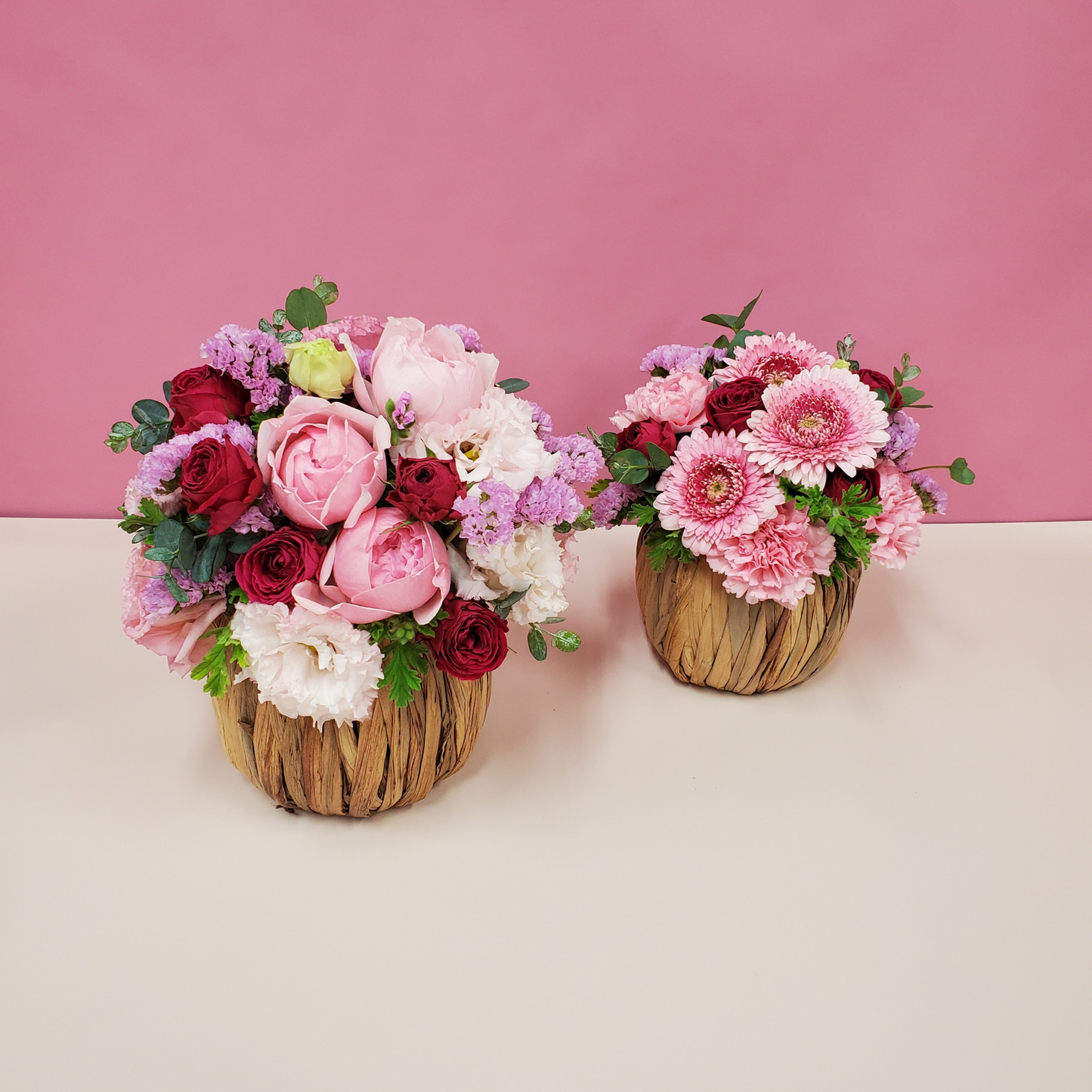 アレンジメントM ピンク