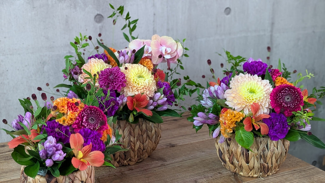 敬老の日、ありがとうを花に託して