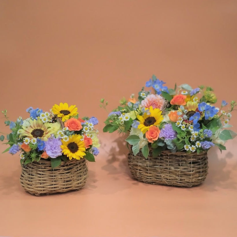 Sunflower Basket（サンフラワーバスケット）L～ひまわりのナチュラル
