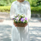 ムーンダストの花かごアレンジM｜上品なフラワーギフト