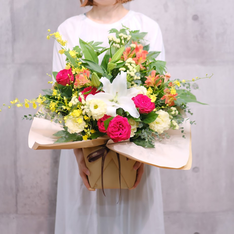 おまかせアレンジメントM｜季節の花を楽しむフラワーギフト