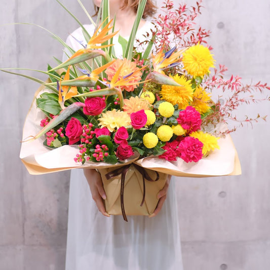 おまかせアレンジメント特大｜季節の花を楽しむフラワーギフト